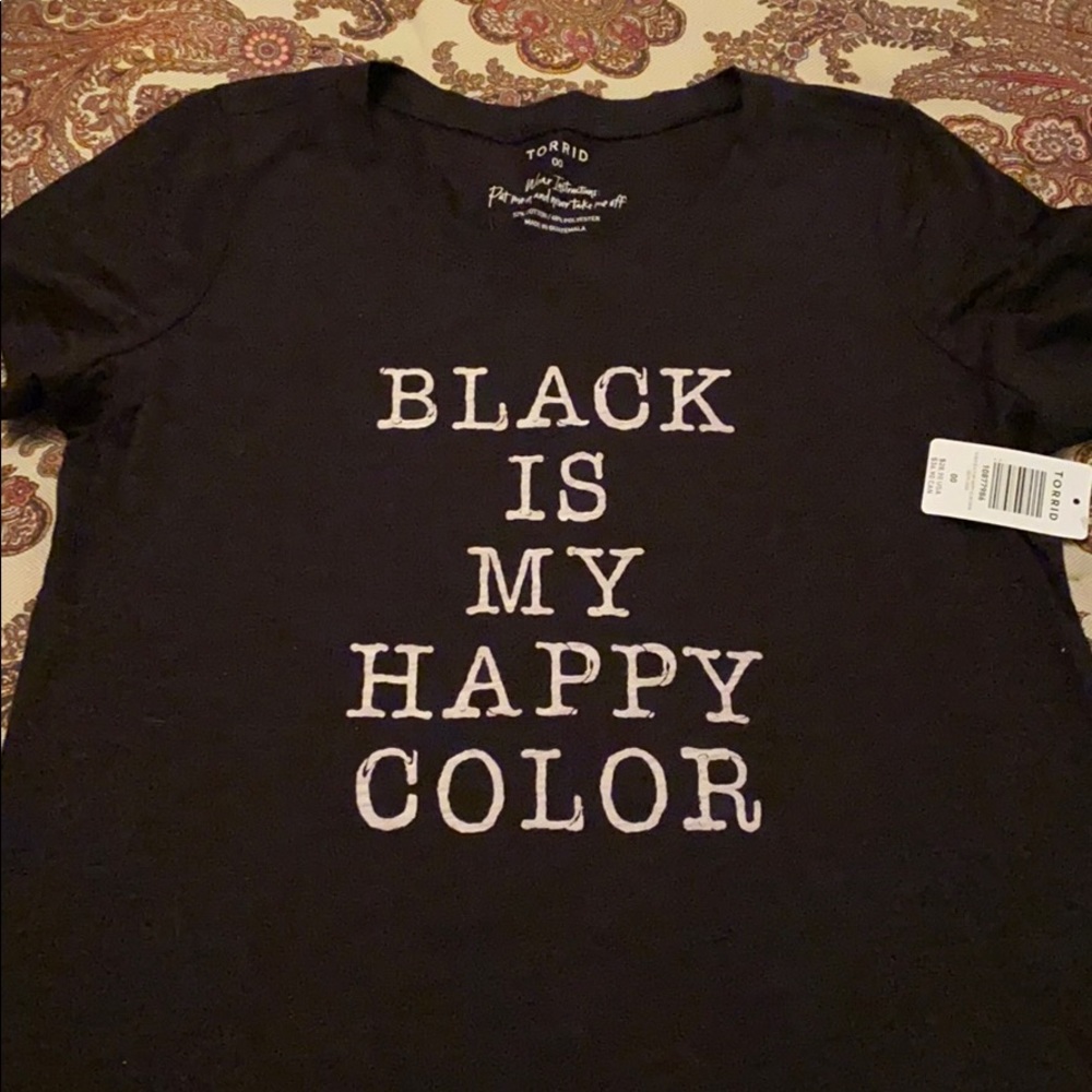 Torrid Black is my Happy Color Tee